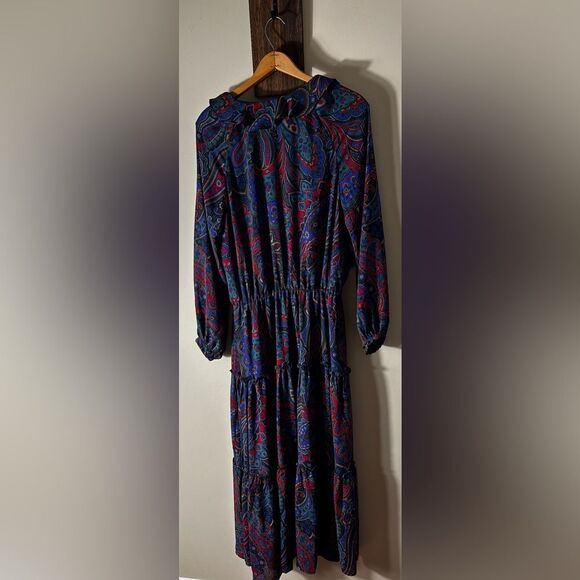 Lauren Ralph Lauren- Women’s Paisley Ruffle Dress - Size 2 - Picture 8 of 13